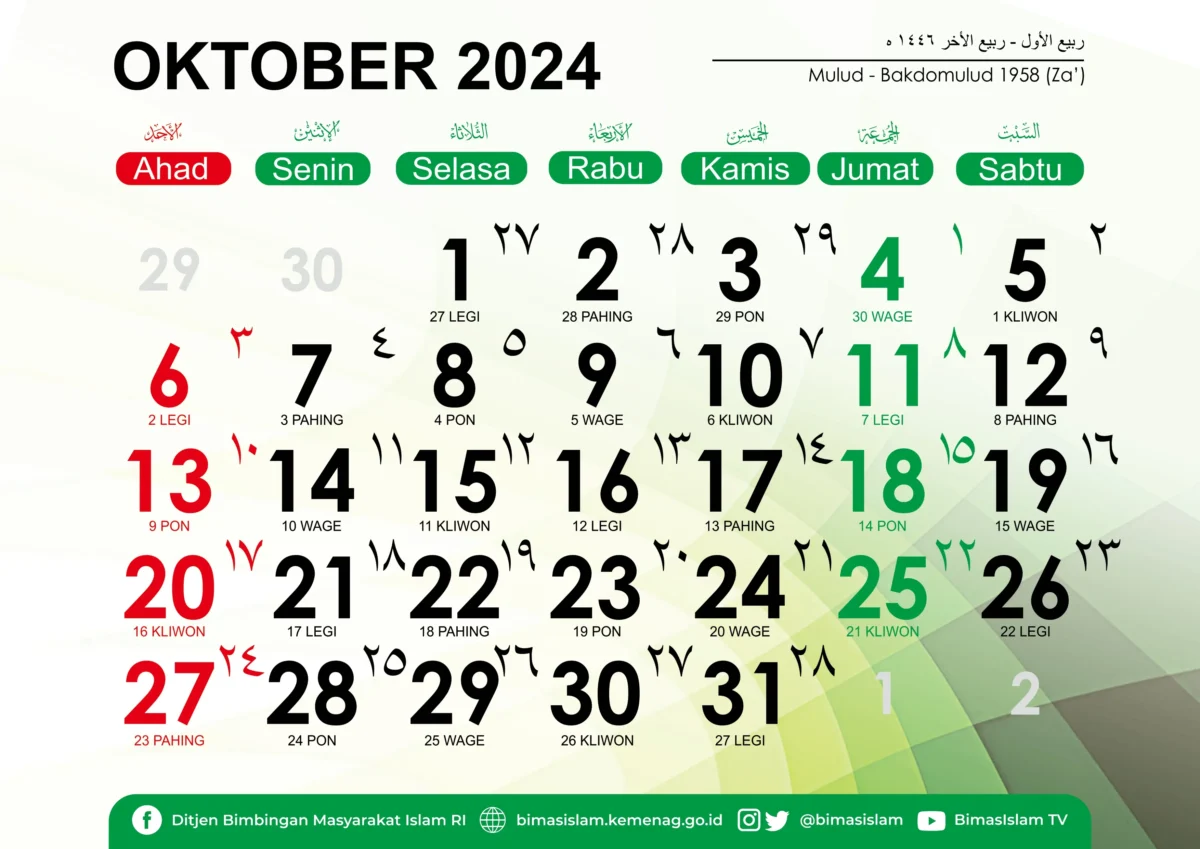 Kalender-10-2024-tanggal-jawa-hijriyah